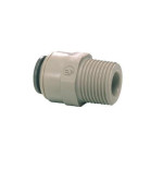 Raccord droit filetage mâle 3/8'' x PushFit 1/4'' (tube 1/4'' : 6mm)