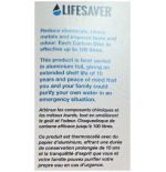 Filtres charbon pour cube 5L LIFESAVER (x6)